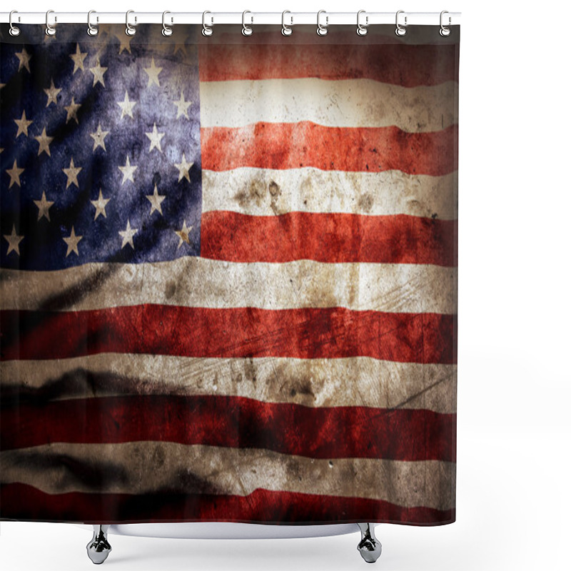 Personality  American Flag Shower Curtains