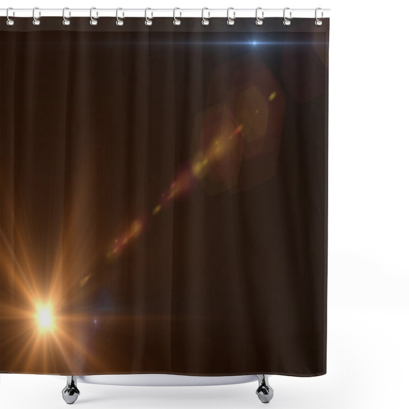 Personality  Lens Flare Effect Shower Curtains