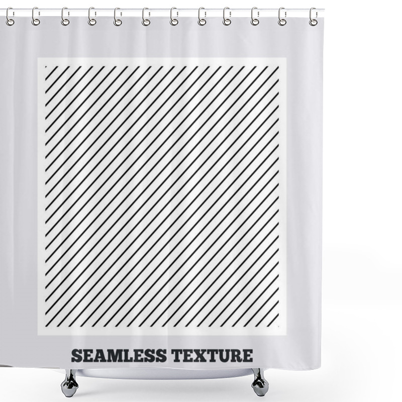 Personality  Diagonal Stripped Geometric Seamless Pattern. Shower Curtains