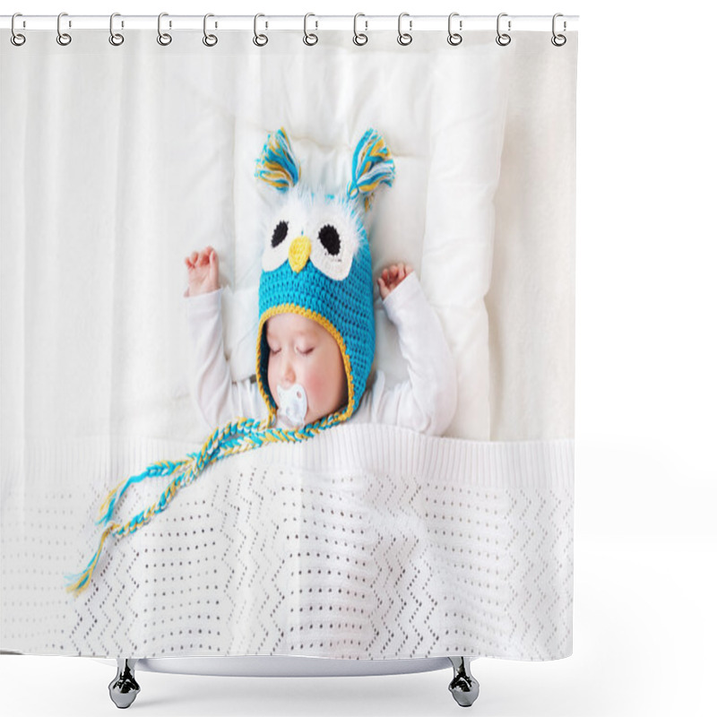 Personality  Seven Month Old Baby Sleeping In The Bed Shower Curtains