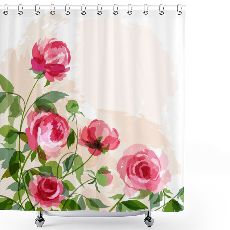 Personality  Peonies Shower Curtains