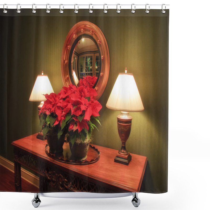 Personality  Christmas At Home Inside Shower Curtains