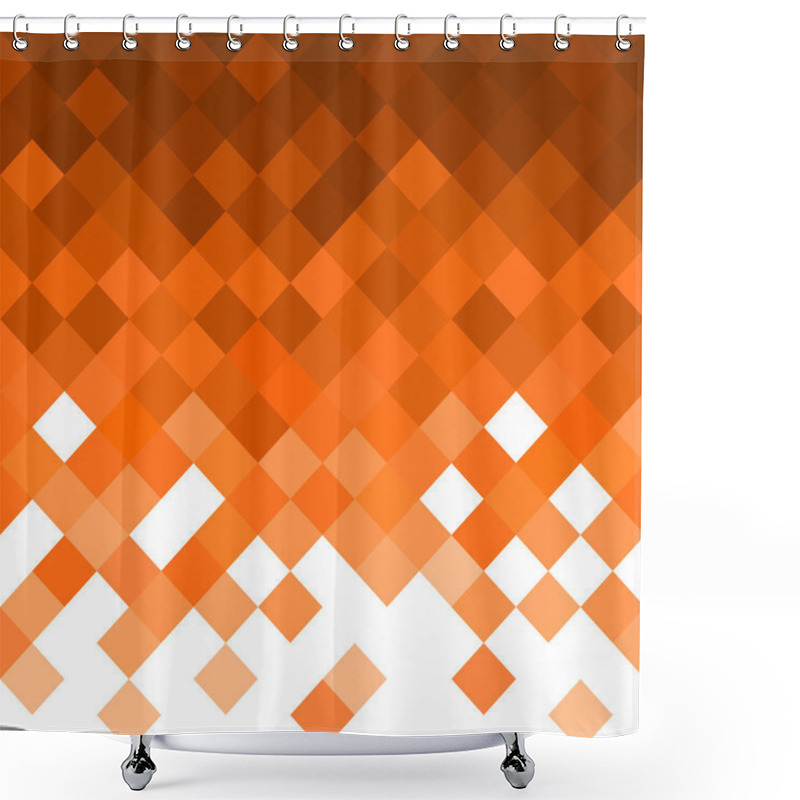 Personality  Abstract Rhombus Mosaic Background Shower Curtains