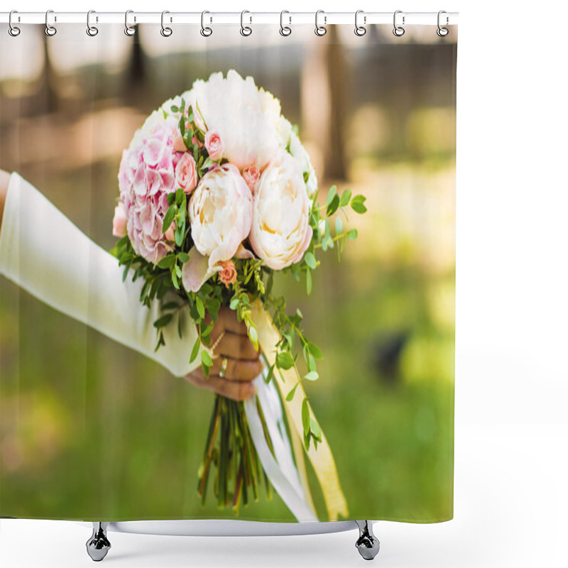 Personality  Wedding Bouquet Shower Curtains