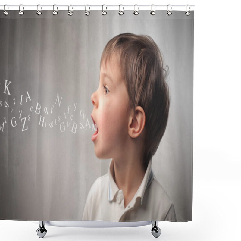 Personality  Communicate Shower Curtains