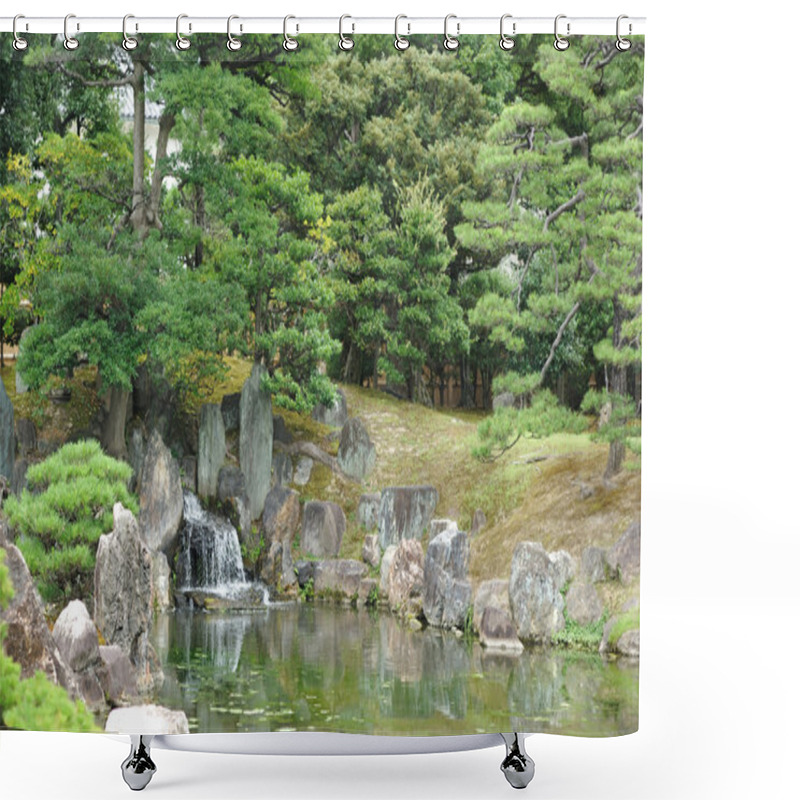 Personality  Japanese Park Near Nijo-Jo Castle In Kyoto, Japan Shower Curtains