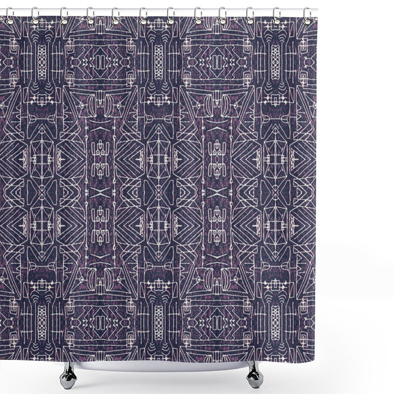 Personality  Seamless Tribal Background Pattern Shower Curtains