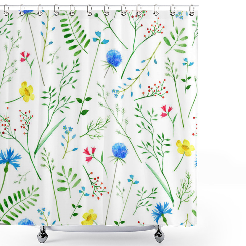 Personality  Floral Seamless Pattern. Shower Curtains