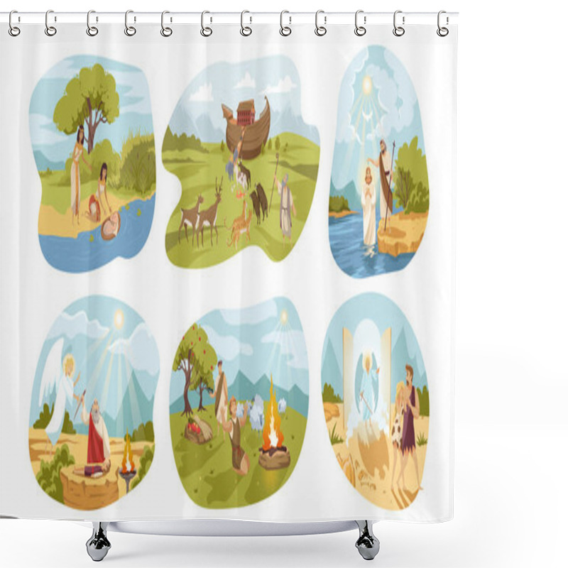 Personality  Bible, Religion, Christianity Set Concept Shower Curtains