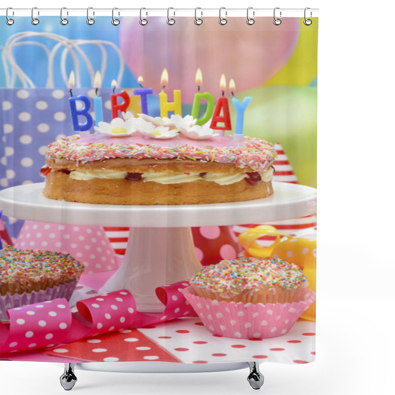 Personality  Happy Birthday Party Table  Shower Curtains