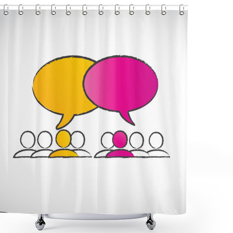 Personality  Connected Shower Curtains