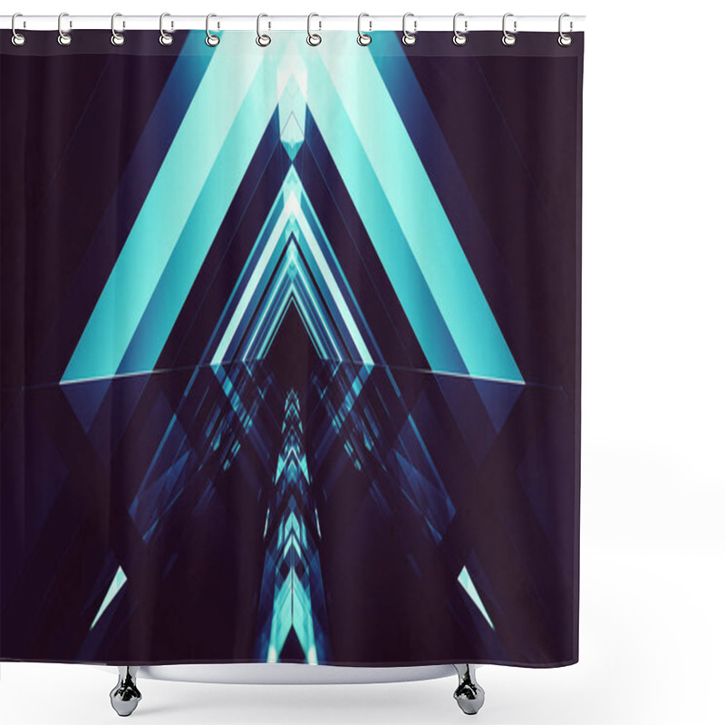 Personality  Abstract Background Futuristic Concept Space Technology Shower Curtains