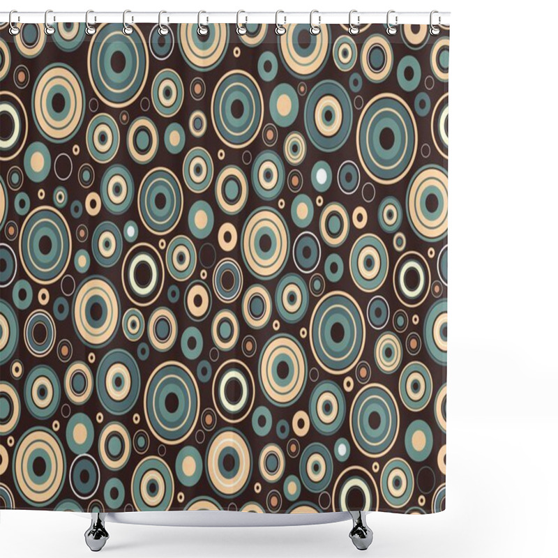 Personality  Seamless Vector Retro Pattern Shower Curtains