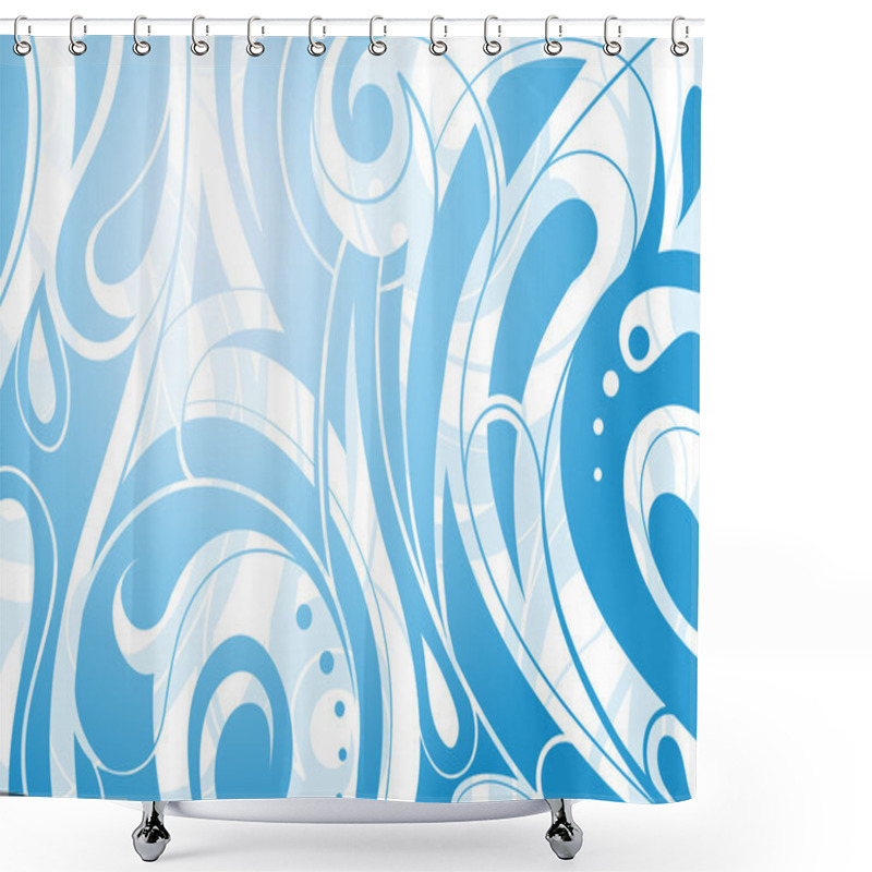 Personality  Artistic Liquid Swirls Shower Curtains