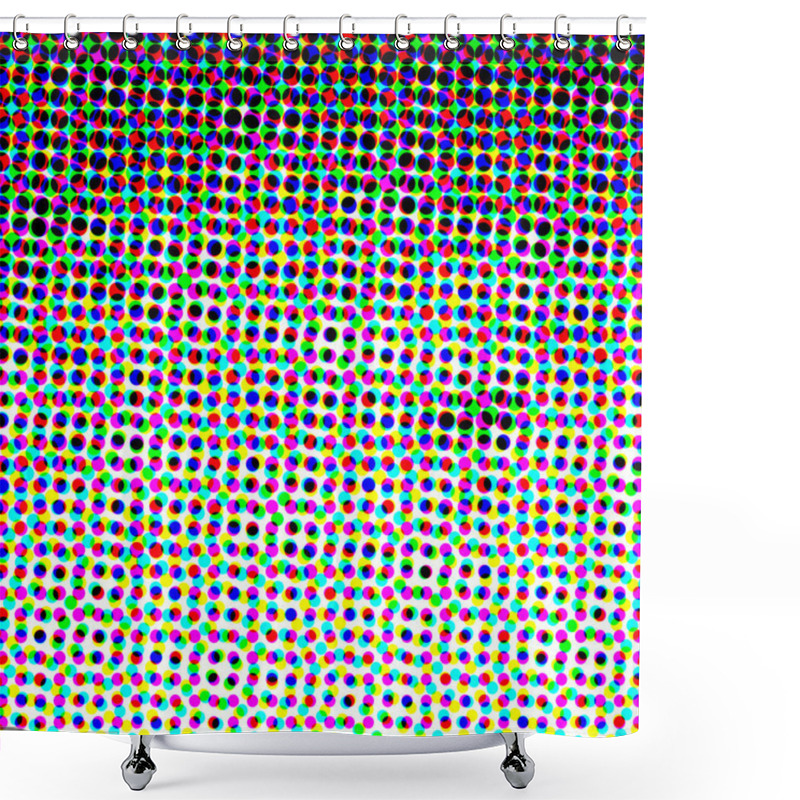 Personality  Abstract Half Tone Pop Art Pattern Illustration As Background Shower Curtains