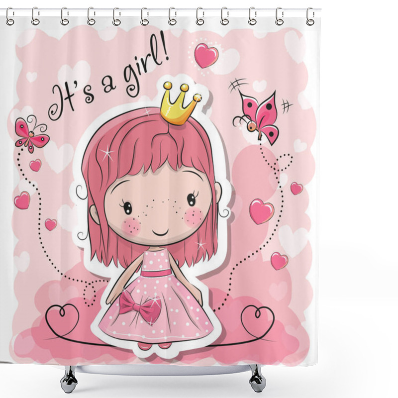 Personality  Cute Cartoon Fairy Tale Princess Shower Curtains