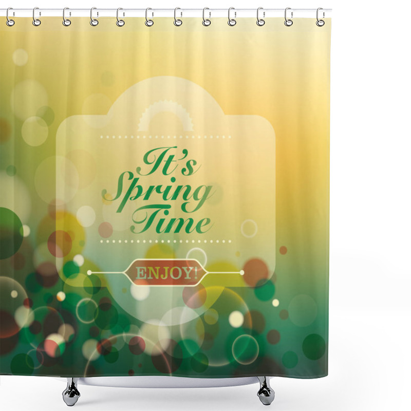 Personality  Abstract Spring Time Background.  Shower Curtains