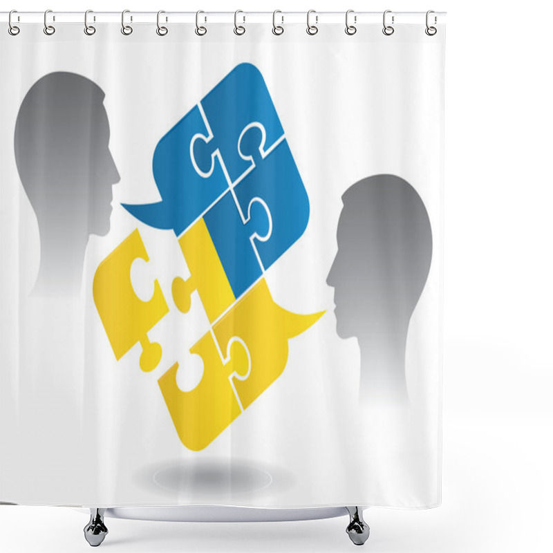 Personality  Ukrainian Lesson Dialog Shower Curtains