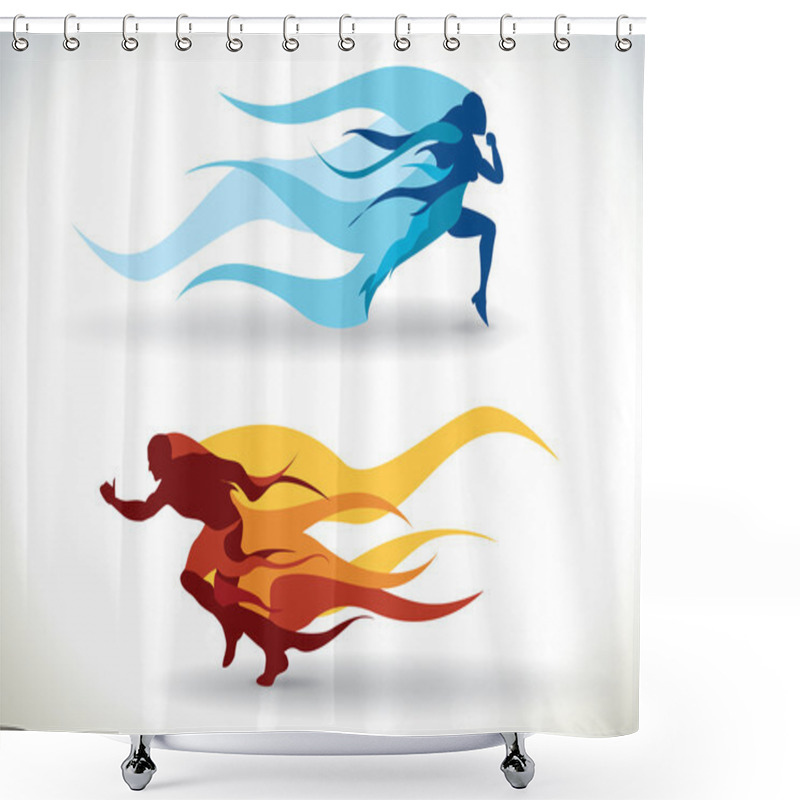 Personality  Speeding Shower Curtains