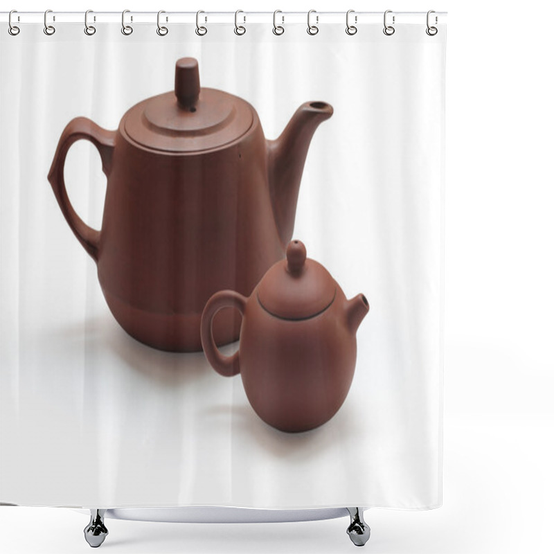 Personality  Clay Teapots Shower Curtains