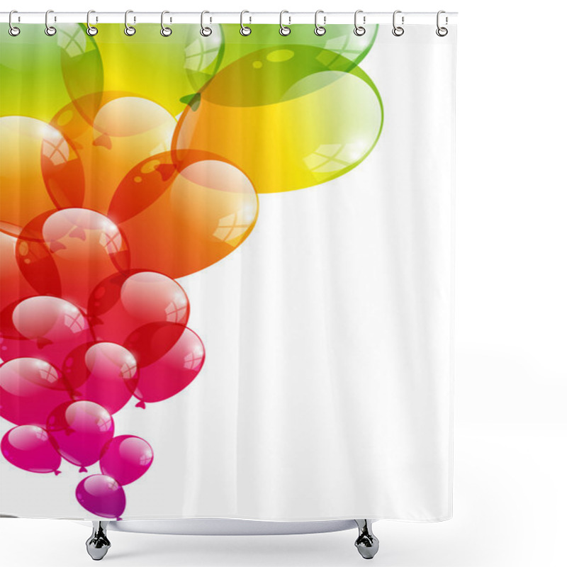 Personality  Balloon Background Shower Curtains