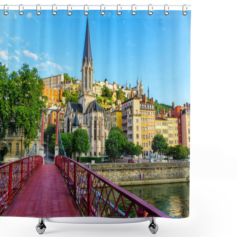 Personality  Pedestrian Saint Georges Footbridge Shower Curtains