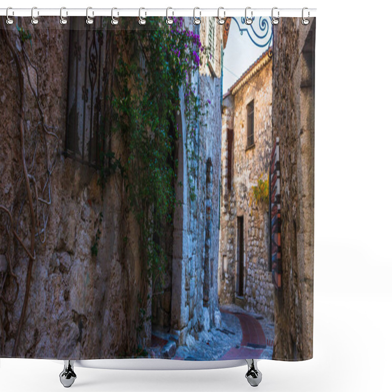 Personality  Eze Village, Medieval Village In Provence, French Riviera Shower Curtains