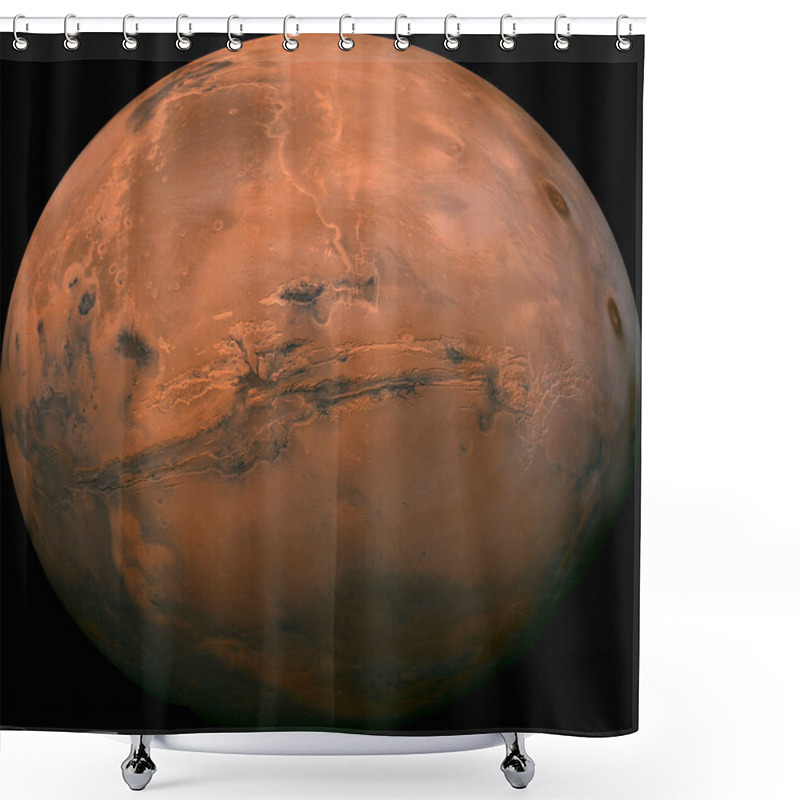 Personality  Planet Mars. The Red Planet View From Space. Shower Curtains