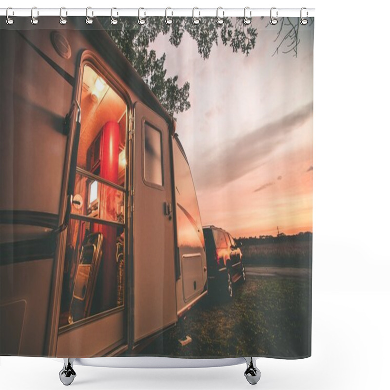 Personality  Travel Trailer Camping Shower Curtains