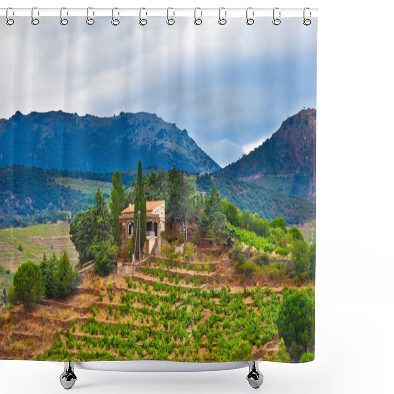 Personality  France, View Of Vineyards Shower Curtains