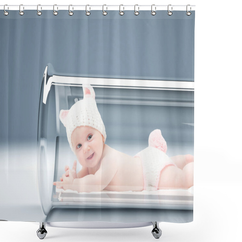 Personality  Newborn In Vitro Tube Shower Curtains