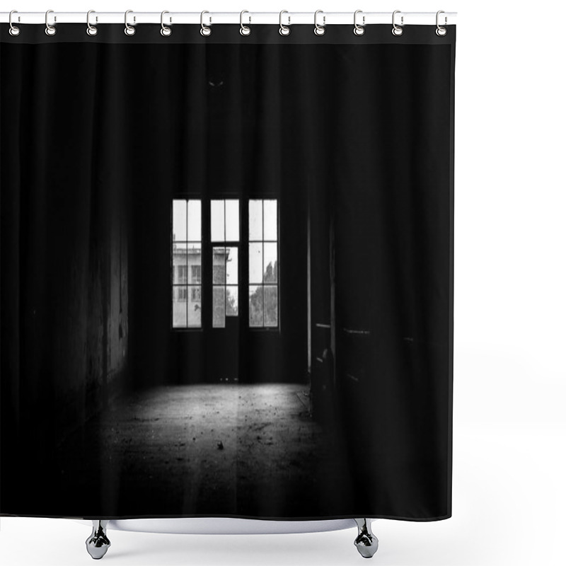 Personality  Dark And Abandoned Place Shower Curtains