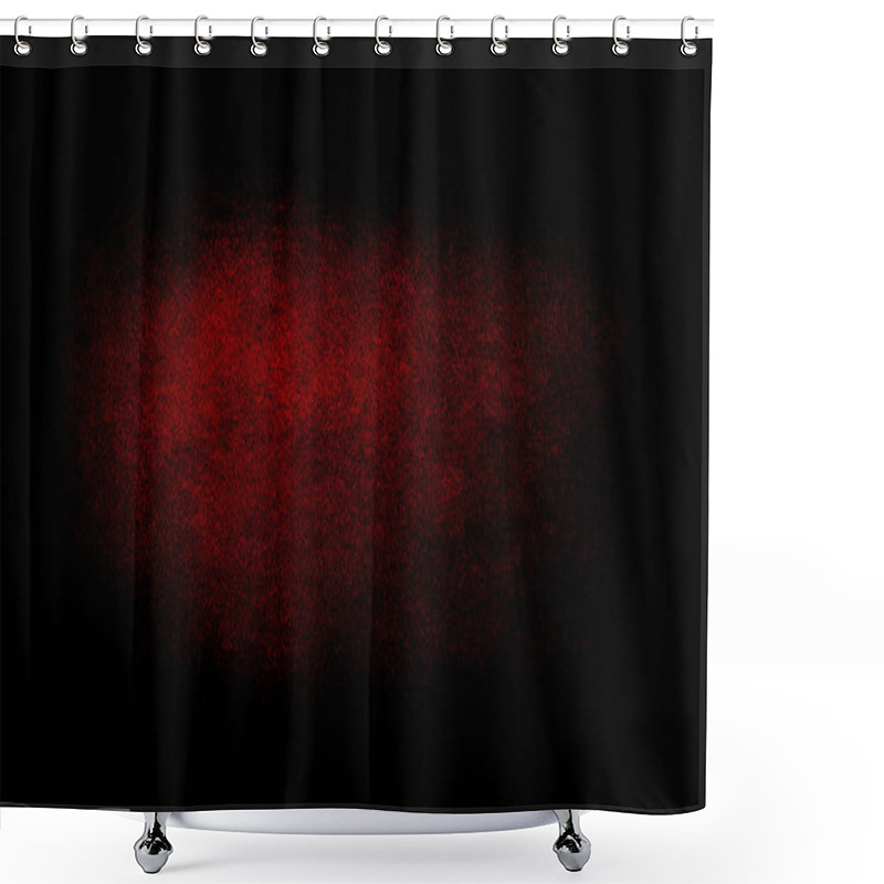 Personality   Red Texture Background With Spotlight Shower Curtains