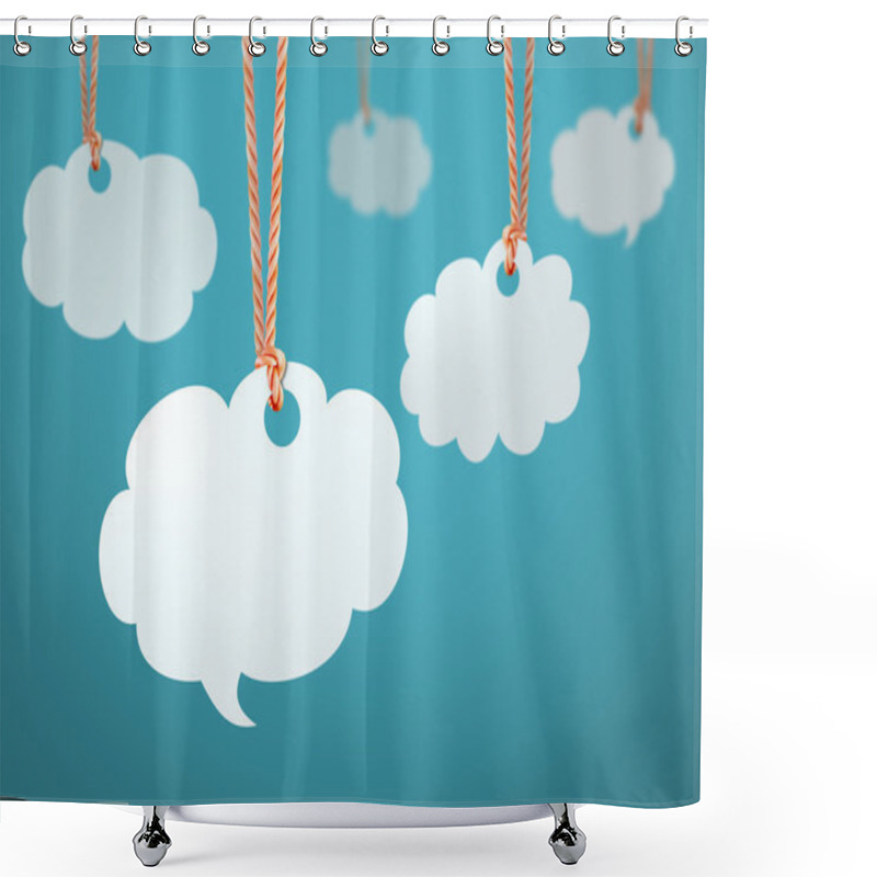 Personality  Cloud Shaped Speech Bubble Shower Curtains