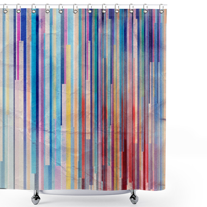 Personality  Abstract Background Band Shower Curtains