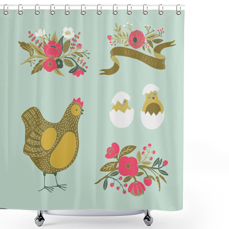 Personality  Easter Collection, Design Elements Shower Curtains