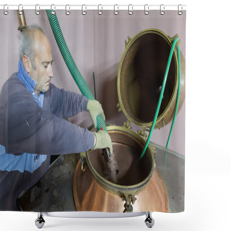 Personality  Traditional Distillation Of Alcohol And Production Of Homemade T Shower Curtains