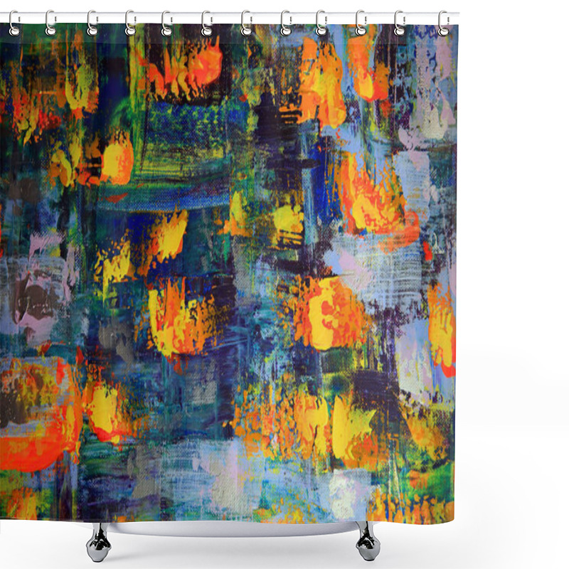 Personality  Abstract Art Painting Shower Curtains