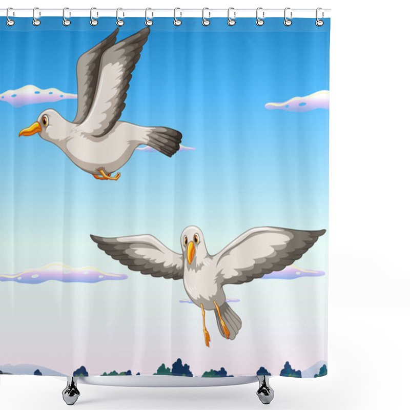 Personality  Birds Shower Curtains