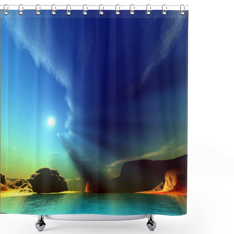 Personality  Painted Veil Shower Curtains