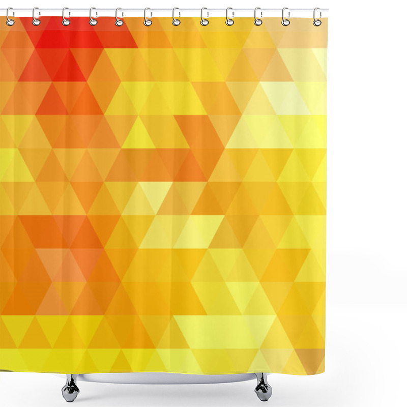 Personality  Abstract Triangles Background Shower Curtains