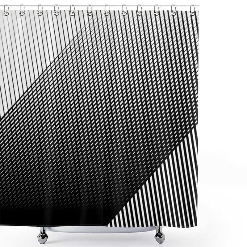 Personality  Skew, Diagonal, Oblique Lines Grid, Mesh.Cellular, Interlace Bac Shower Curtains