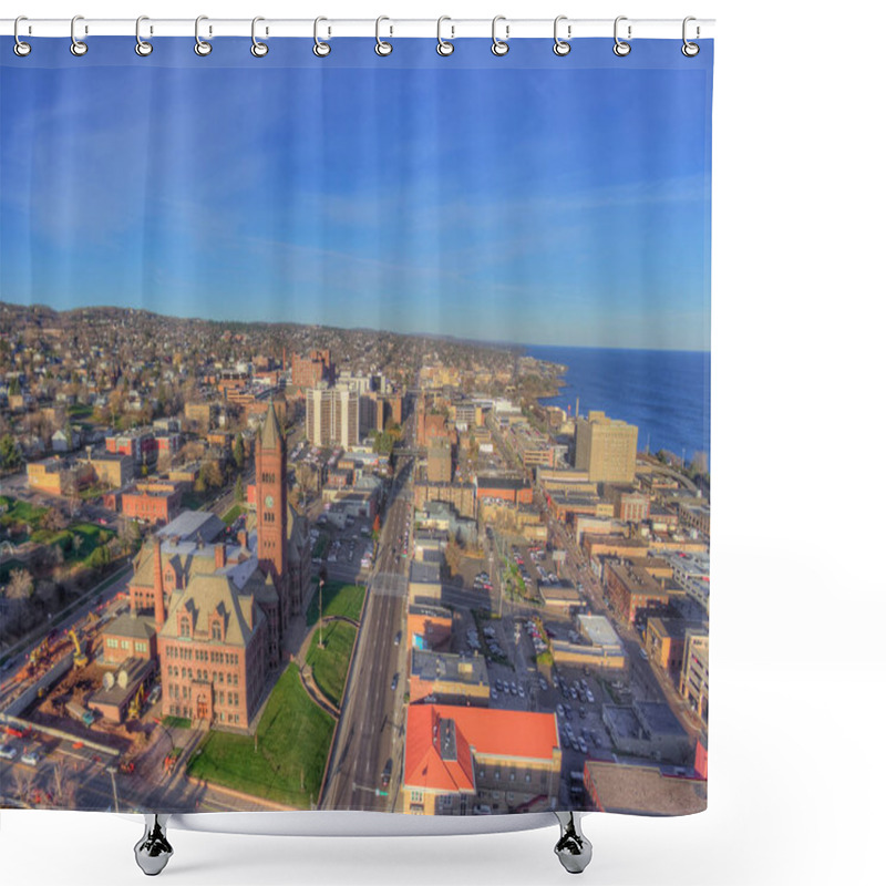 Personality  Duluth Is A Popular Tourist Destination In The Upper Midwest On The Shores Of Lake Superior In Far North Minnesota Shower Curtains