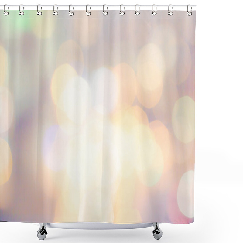 Personality  Abstract  Background With Natural Bokeh Texture Shower Curtains