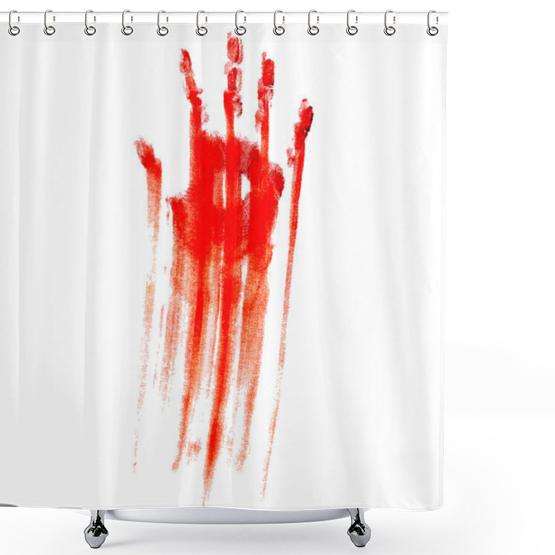 Personality  Bloody Hand Print Shower Curtains