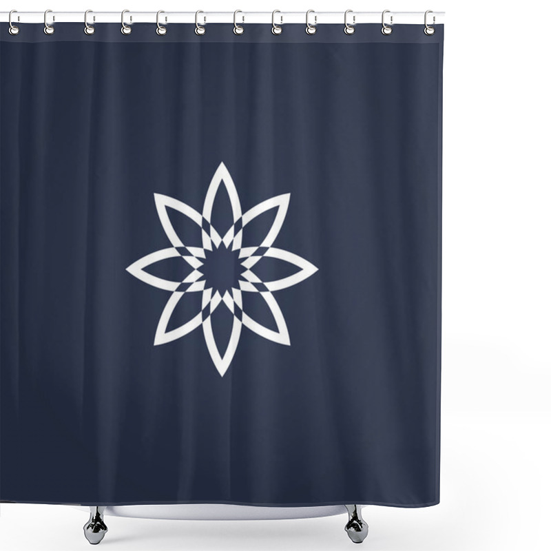 Personality  Flower Symbol Shower Curtains