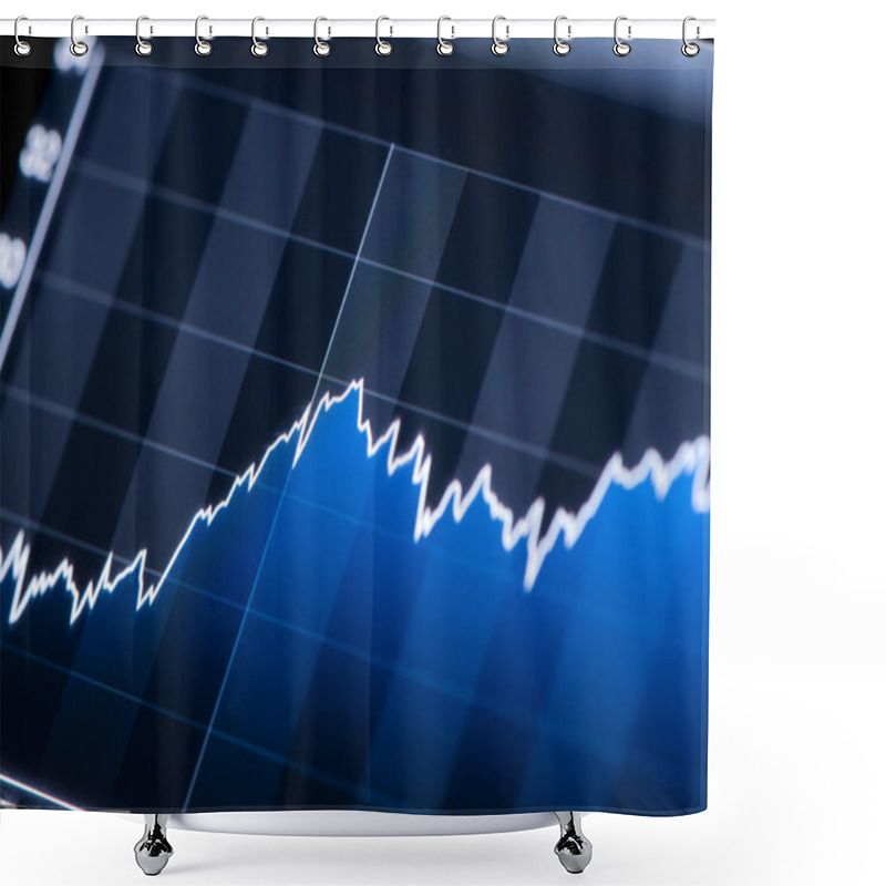 Personality  Stock Chart Growth Shower Curtains