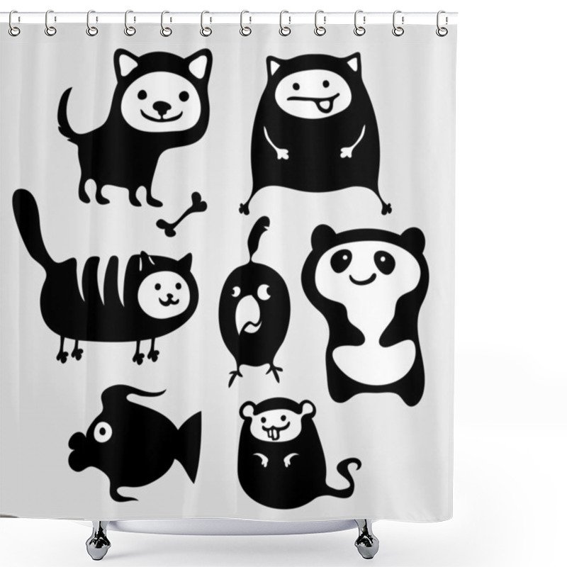 Personality  Animals Shower Curtains