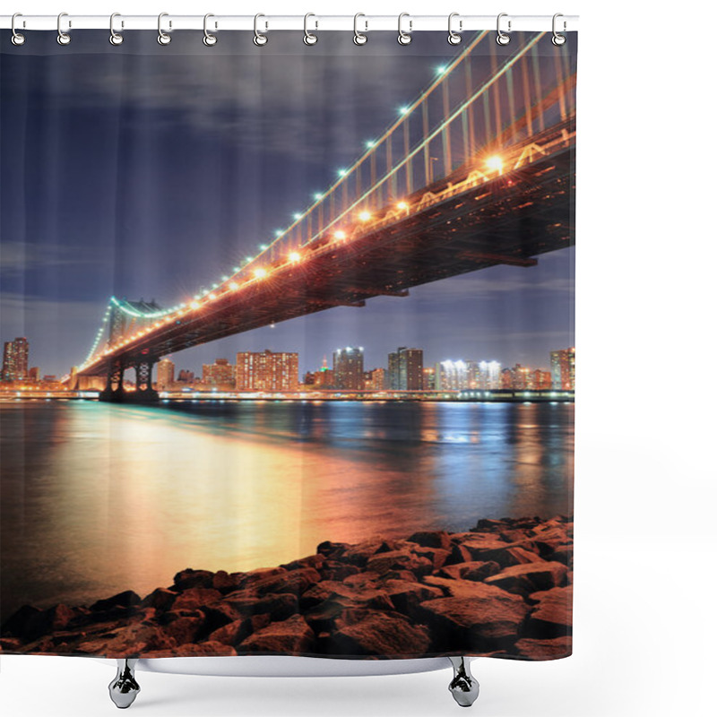 Personality  New York City Manhattan Bridge Shower Curtains