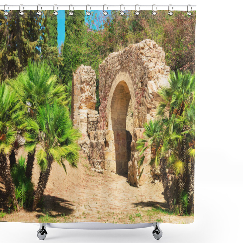 Personality  Old Roman Ruins At Villa Romana Del Casale Piazza Armerina Shower Curtains